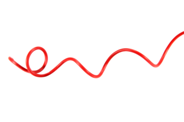 shape or force wire cable of usb and adapter into a curve or angle isolated on white background.Electronic Connector.Selection focus.