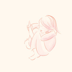 いやいや勉強している子ども