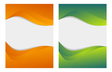Set of Abstract wave background for poster, flyer etc