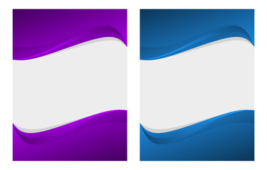 Set of Abstract wave background for poster, flyer etc