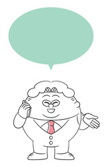 通話中のビジネスマン
