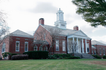 Historical Dover town hall MA USA