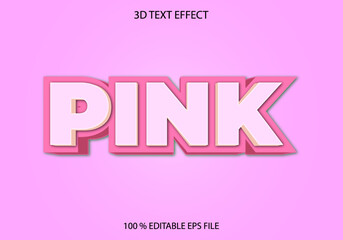 Editable 3d text effect, text effect style, Pink editable text effect template, Kids text effect