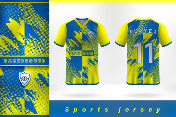Sports jersey uniform template design collection