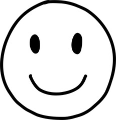 Fototapeta premium doodle freehand drawing of face expression.