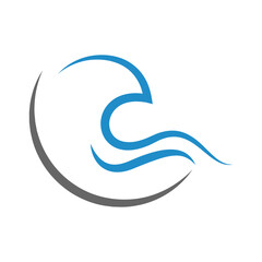 Sea wave logo icon