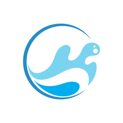 Sea wave logo icon