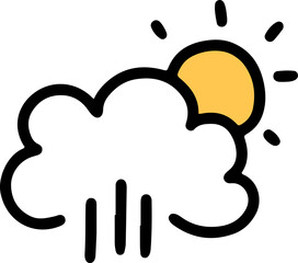 hand draw weather element