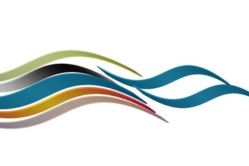 Colorful abstract background with stripes and waves