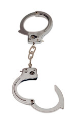 Classic steel handcuffs, concept law