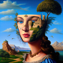 Surreal Landscape Portrait
