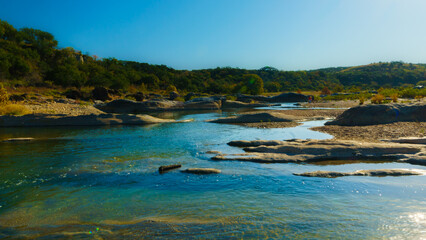Fall at Pedernales Falls State Park in Blanco, Texas (Texas Hill Country)