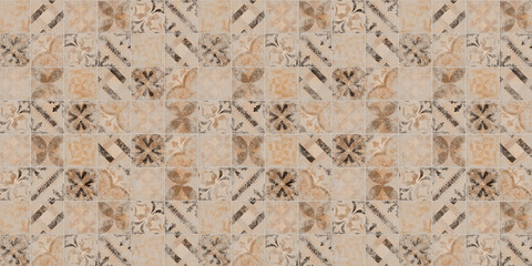 3d illustration of tiles texture in interior and architecture, backgrounds