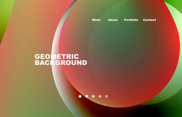 Abstract liquid background for your landing page design. Web page for website or mobile app wallpaper