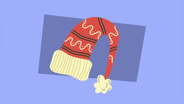 santa claus hat christmas animation
