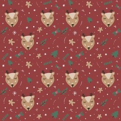 christmas seamless pattern - christmas decoration
