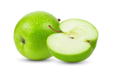  Fresh Green Apple Isolated On transparent png