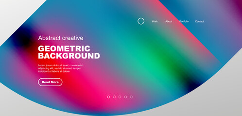 Abstract circles and lines geometric minimal trendy background. Business or technology design for wallpaper, banner, background, landing page, wall art, invitation, prints