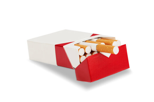 A classic filter cigarette and tobacco in a pack