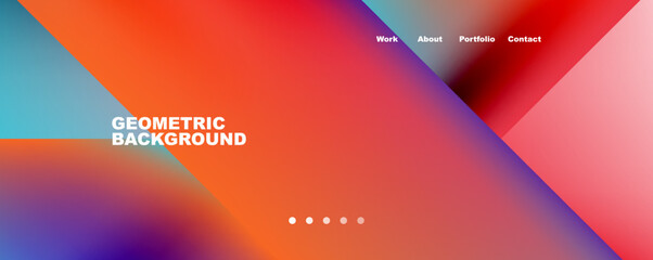 Geometric abstract background, line with fluid colors. Vector Illustration For Wallpaper, Banner, Background, Card, Book Illustration, landing page