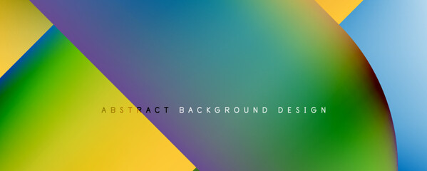 Minimal geometric abstract background. Circle and line design. Trendy techno business template for wallpaper, banner, background or landing