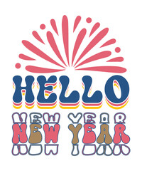 Happy New Year 2023 retro new year SVG cut file, Retro new year shirt svg, New Years eve PNG for sublimation - Commercial Use, Digital File, Retro Cheers To The New Year Vintage Sublimation Png