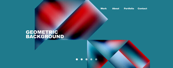 Dynamic lines, triangles, rectangles geometric abstract background. Vector Illustration For Wallpaper, Banner, Background, Card, Book Illustration, landing page