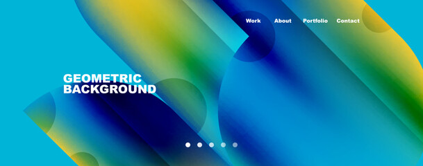 Circle, round elements and lines geometric abstract background. Vector Illustration For Wallpaper, Banner, Background, Card, Book Illustration, landing page