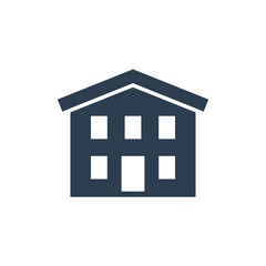 multi family house icon on white