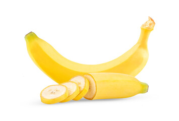 Ripe banana isolated on transparent png
