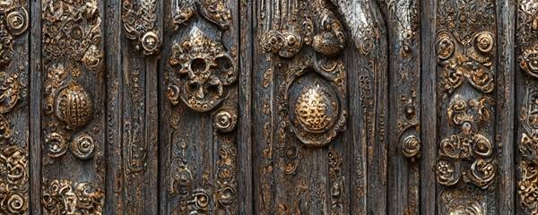 old wooden door