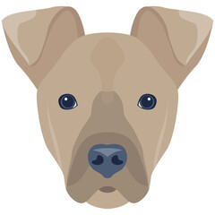 Premium flat icon design of dog 