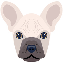 Premium flat icon design of dog 