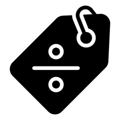 Discount glyph icon