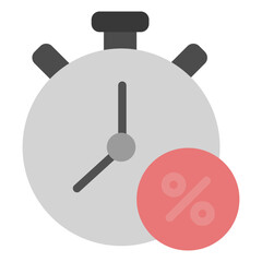 Limited offer flat icon