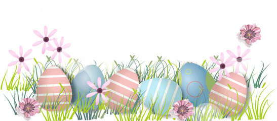 eggs Cartoon.Easter card background concept.