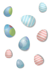 eggs Cartoon.Easter card background concept.