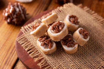Homemade Mexican sweets, made from sweetened milk, traditionally handmade.