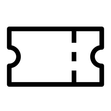 recommend clip art: Icon Ticket With Style Outline