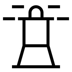 Icon Lighthouse With Style Outline