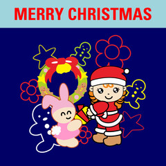 graphic artwork christmas element design for banner decorate,card and etc.