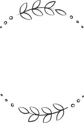 Hand drawn flowers and plants sketched frame vector illustration. Sketch flower silhouettes border, white chalk style drawings isolated on blackboard for wedding framed invitation