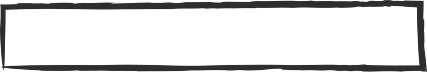 Chalk style square frame vector illustration. Hand drawn rectangle chalk borders for office presentation or school event design