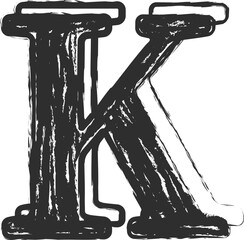 Uppercase chalk scribble font vector illustration. White chalk style contour alphabet symbols, filled with grunge drawings. Abc typographic collection for decorative label font