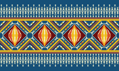 Tribal pattern with the symbols of the tribe in Ghana designed for textile or paper printing
