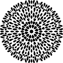  Mandala decorative round ornament. Can be used for greeting card, phone case print, etc. Hand drawn background, vector isolated on white.	