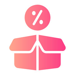 open box gradient icon