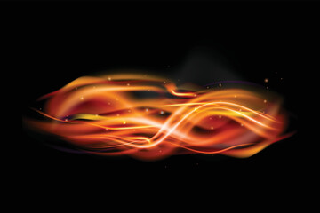 Realistic fire flame background