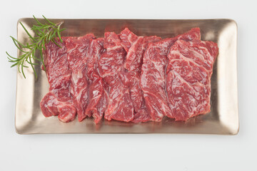 raw meat, beef, fresh, indoor, cooking, meat, food, ingredients, skirt meat, Korea,생고기,소고기,신선,실내,요리,육류,음식,음식,재료,치마살,한국,