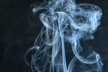 texture smoke black background, bract air waves fog